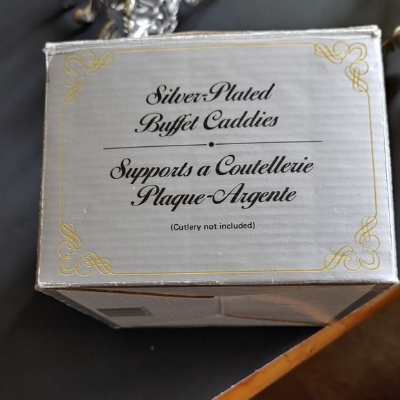 Silver Plate Buffet Caddy - Picture 3 of 8